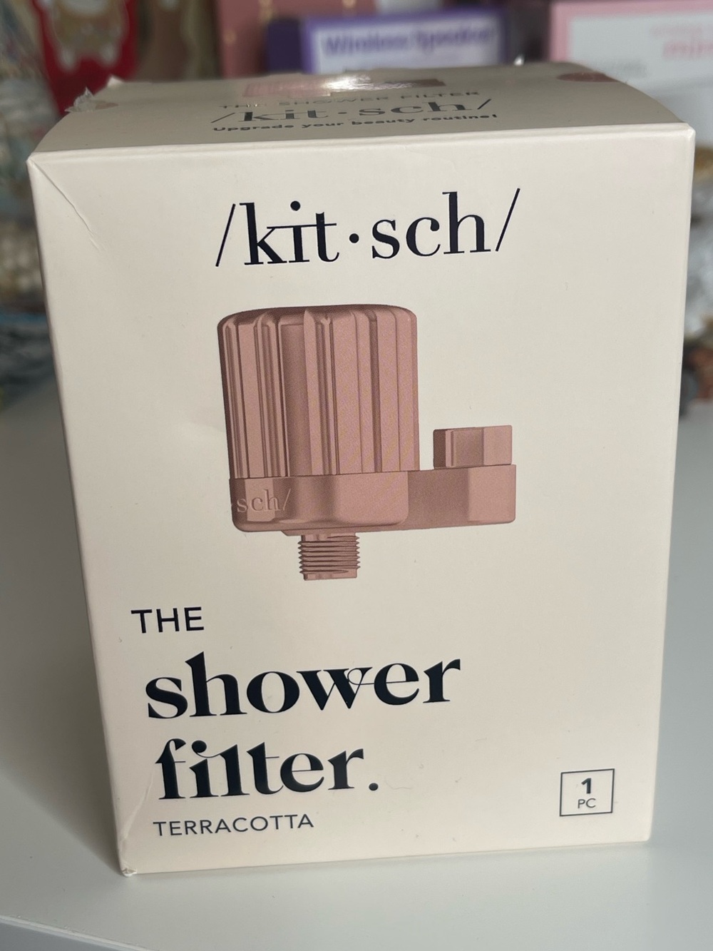 New kitsch Terracotta Shower Filter